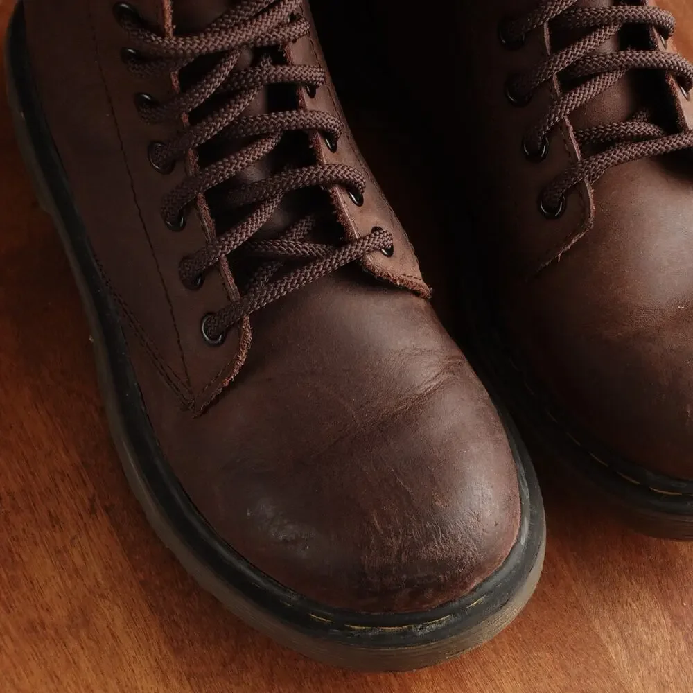 Dr. Martens Boots Toddler Size 13 Brown Delaney Leather Combat Ankle Outdoor Zip